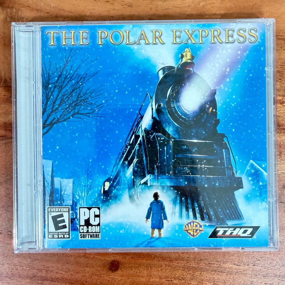 The Polar Express PC CD-ROM Video Game THQ‎ 2004 2-Disc Set Holiday Adventure